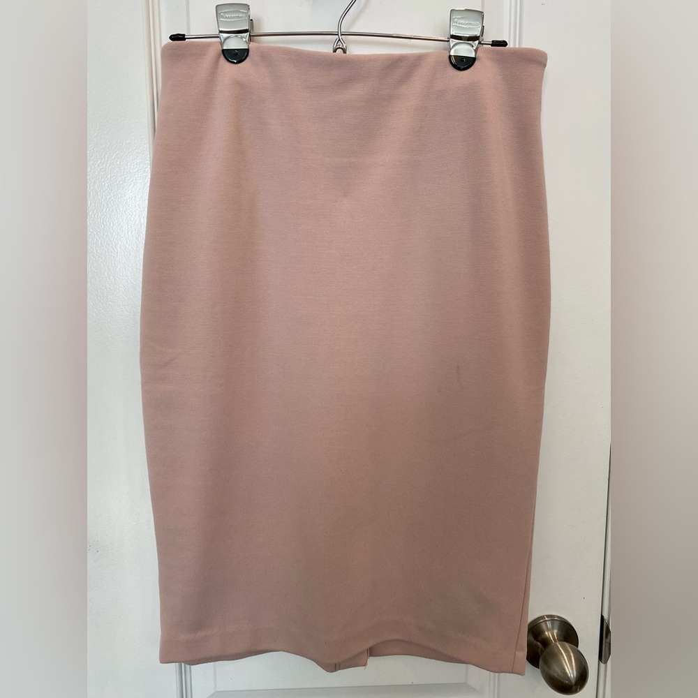 Blush Pencil Skirt